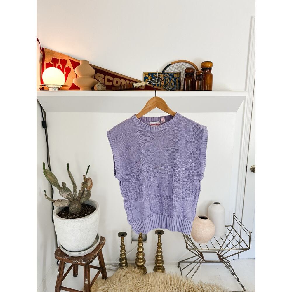 Vintage 90s Collections Knit Short Sleeve Sweater Large